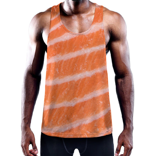 Salmon Fillet Print Training Tank Top
