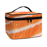 Salmon Fillet Print Travel Makeup Bag