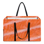Salmon Fillet Print Utility Tote Bag