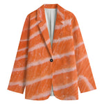 Salmon Fillet Print Women's Blazer