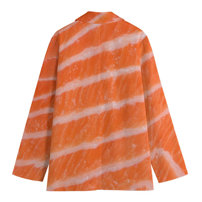 Salmon Fillet Print Women's Blazer