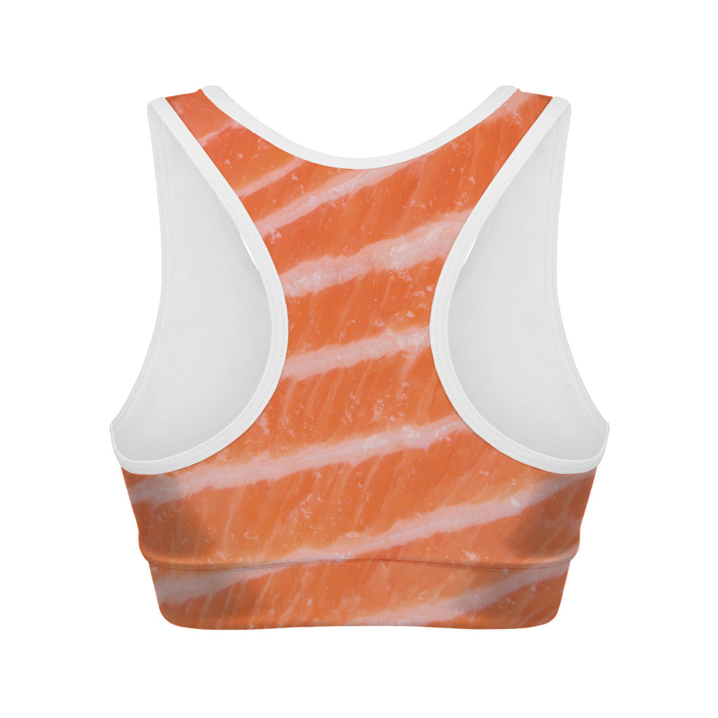 Salmon Fillet Print Women's Sports Bra