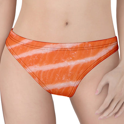 Salmon Fillet Print Women's Thong