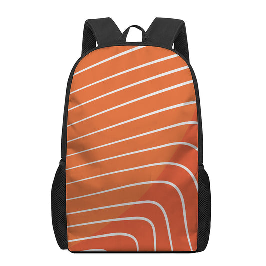 Salmon Print 17 Inch Backpack