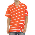 Salmon Print Aloha Shirt