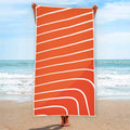 Salmon Print Beach Towel