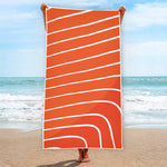 Salmon Print Beach Towel