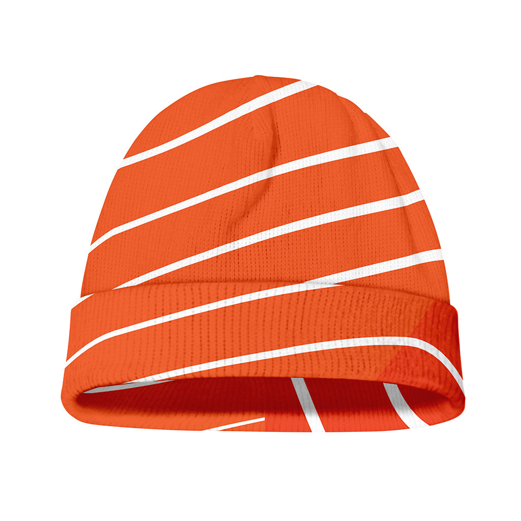 Salmon Print Beanie