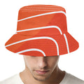 Salmon Print Bucket Hat