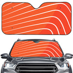 Salmon Print Car Windshield Sun Shade