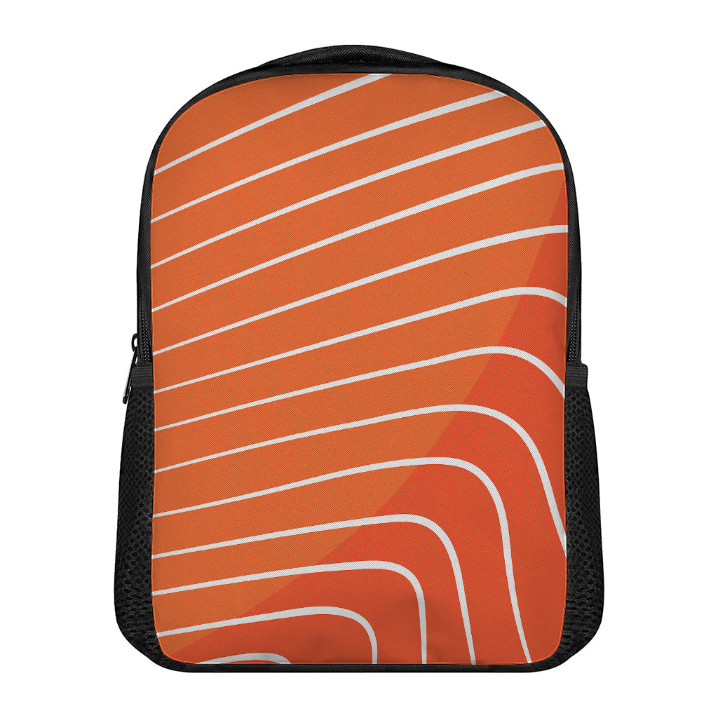 Salmon Print Casual Backpack