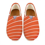 Salmon Print Casual Shoes