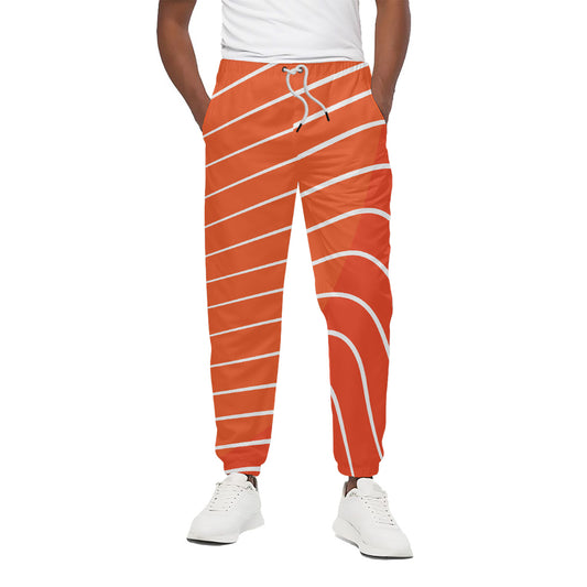 Salmon Print Cotton Pants