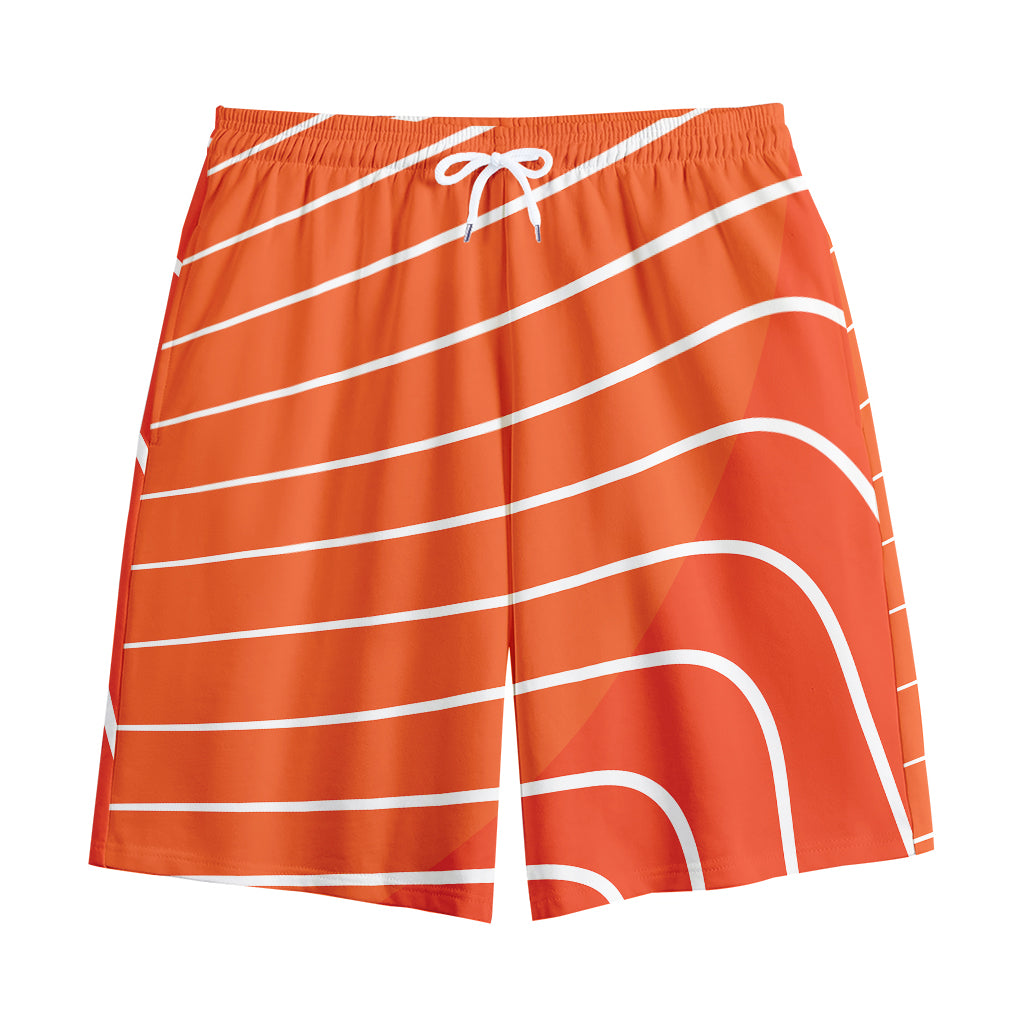 Salmon Print Cotton Shorts