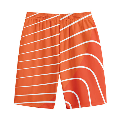 Salmon Print Cotton Shorts