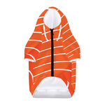 Salmon Print Dog Zip Up Hoodie