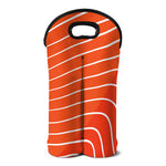 Salmon Print Double Neoprene Wine Tote