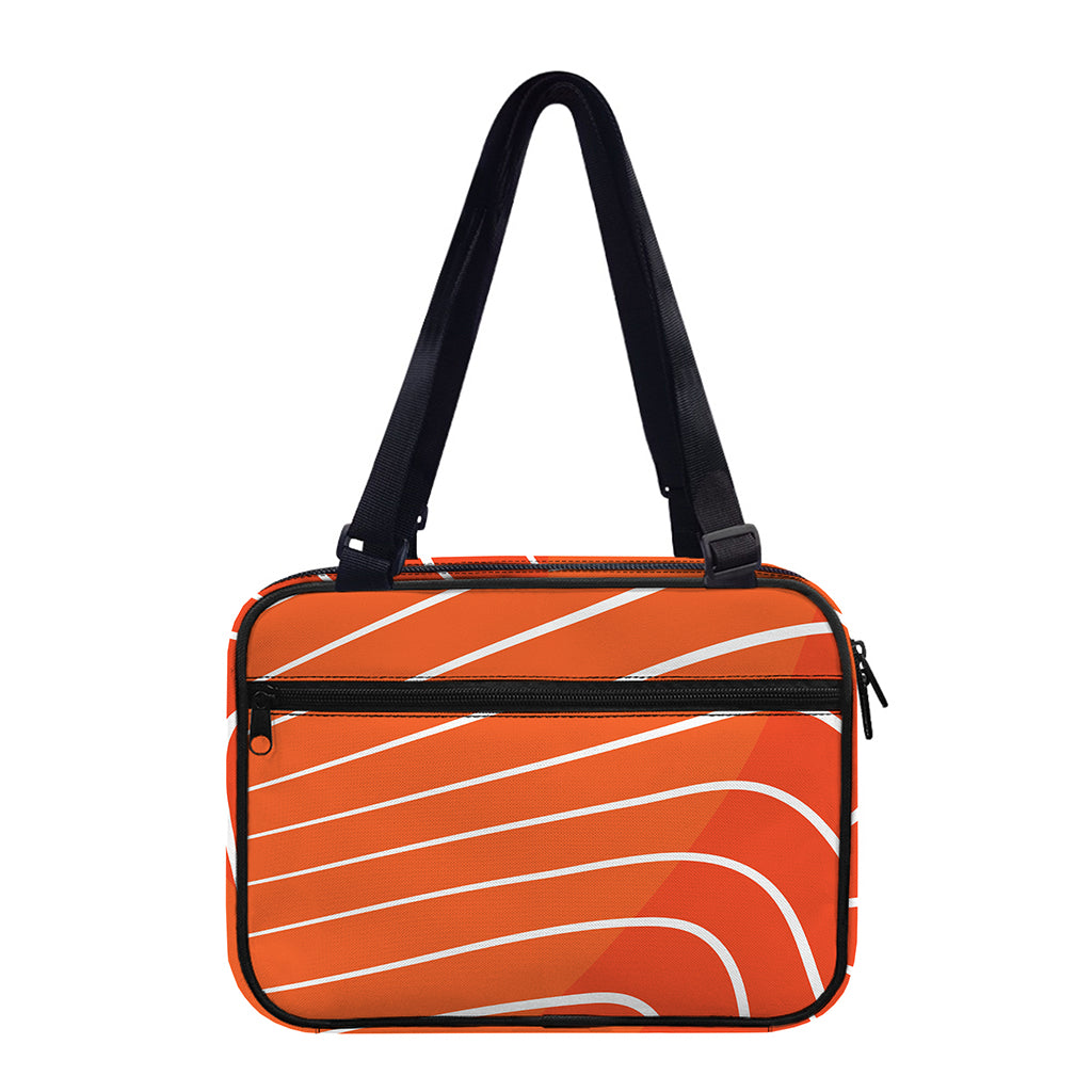 Salmon Print Double Strap Bible Bag