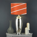 Salmon Print Drum Lamp Shade