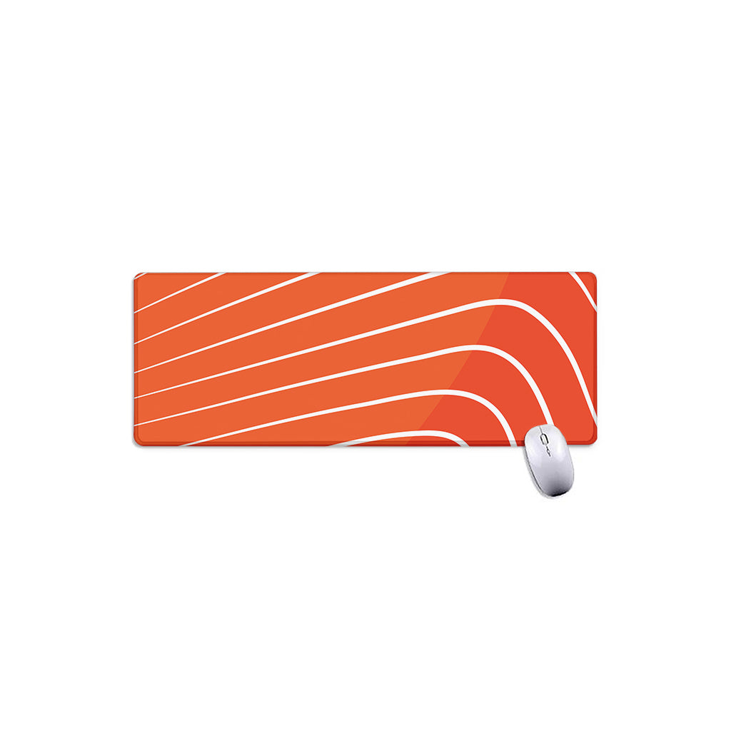 Salmon Print Extended Mouse Pad