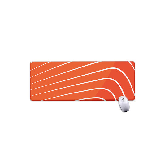 Salmon Print Extended Mouse Pad