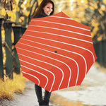 Salmon Print Foldable Umbrella