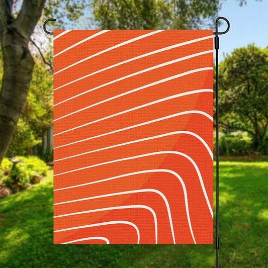 Salmon Print Garden Flag