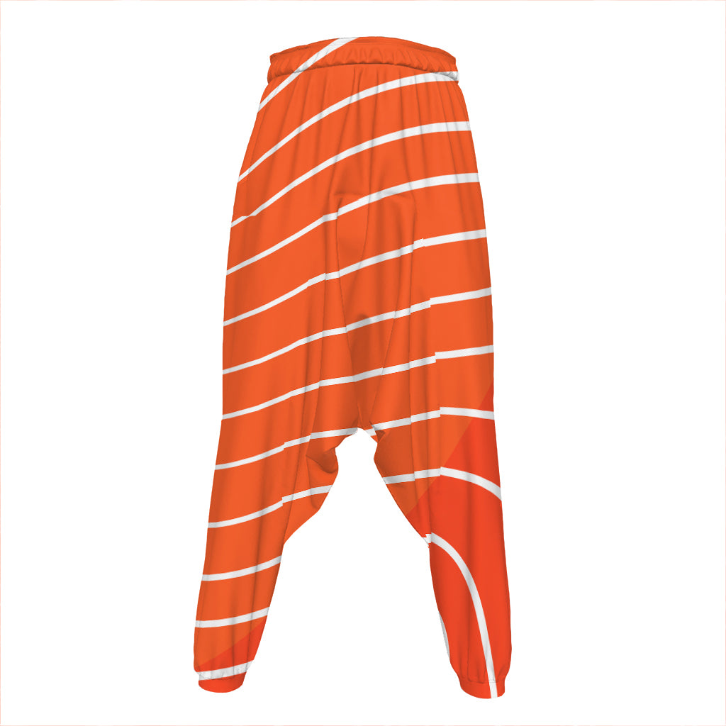 Salmon Print Hammer Pants