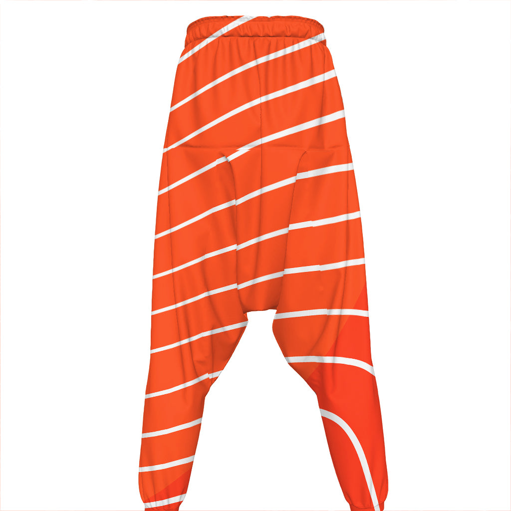 Salmon Print Hammer Pants