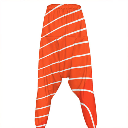 Salmon Print Hammer Pants