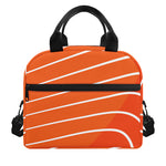 Salmon Print Insulated Lunch Bag
