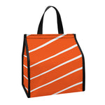 Salmon Print Insulated Lunch Tote