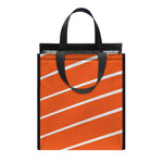 Salmon Print Insulated Lunch Tote