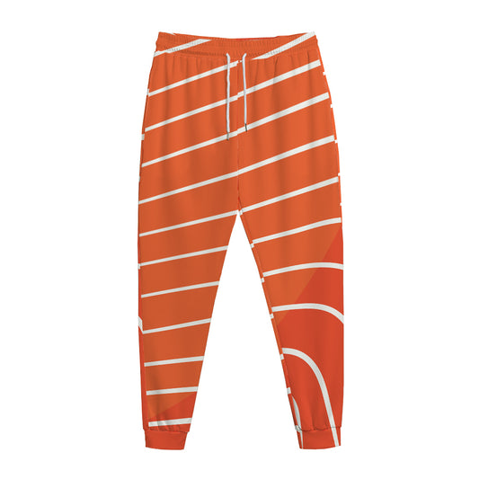 Salmon Print Jogger Pants
