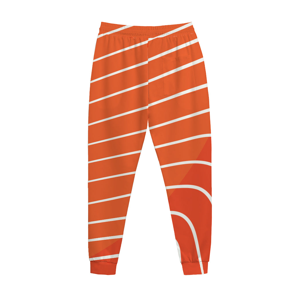 Salmon Print Jogger Pants