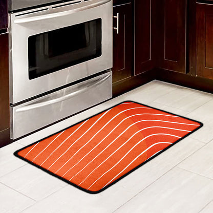 Salmon Print Kitchen Mat