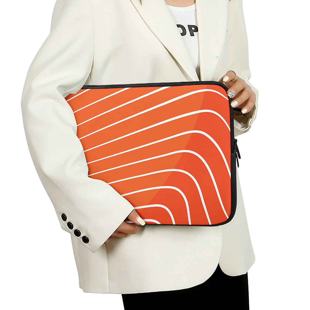 Salmon Print Laptop Sleeve