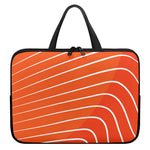 Salmon Print Laptop Sleeve With Handle