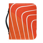 Salmon Print Leather Bible Cover