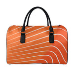 Salmon Print Leather Duffle Bag