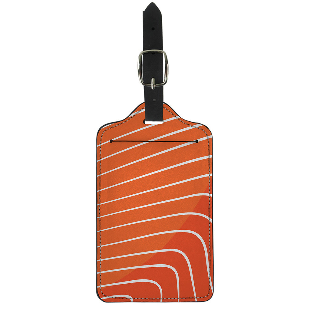 Salmon Print Luggage Tag