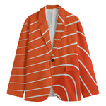 Salmon Print Men's Cotton Blazer