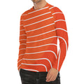 Salmon Print Men's Long Sleeve Rash Guard
