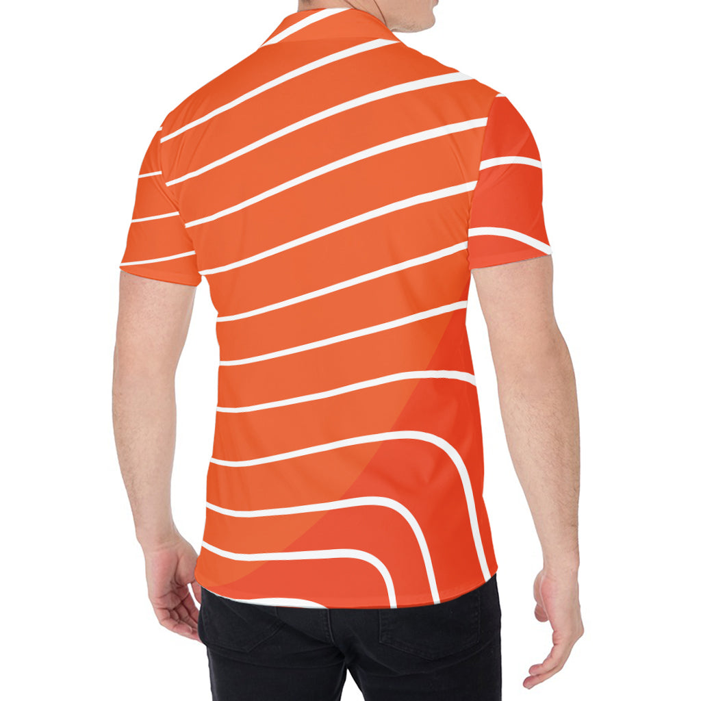 Salmon Print Men's Shirt