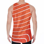 Salmon Print Men's Velvet Tank Top