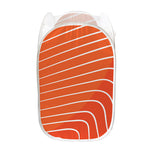 Salmon Print Mesh Laundry Hamper