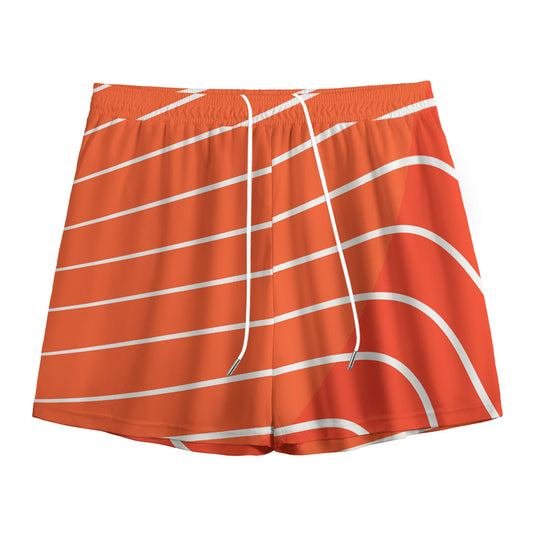 Salmon Print Mesh Shorts