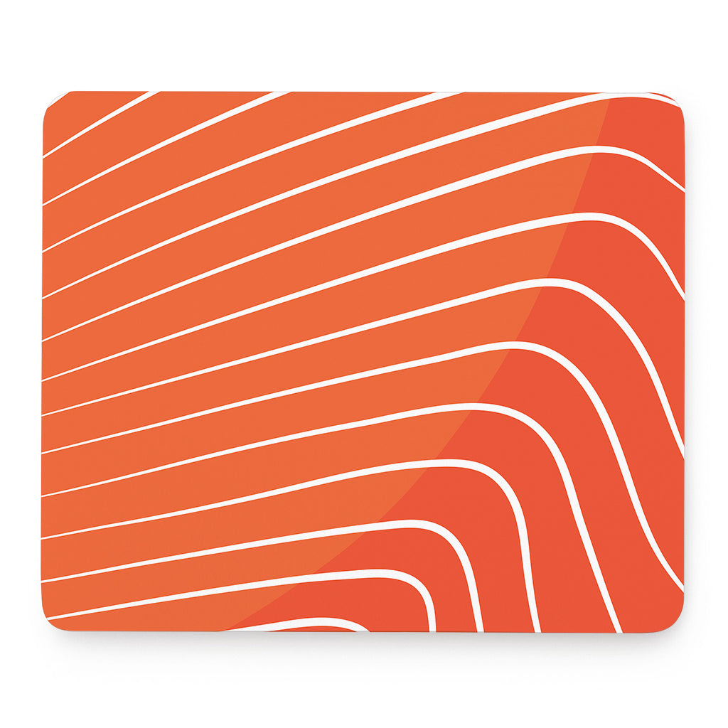 Salmon Print Mouse Pad