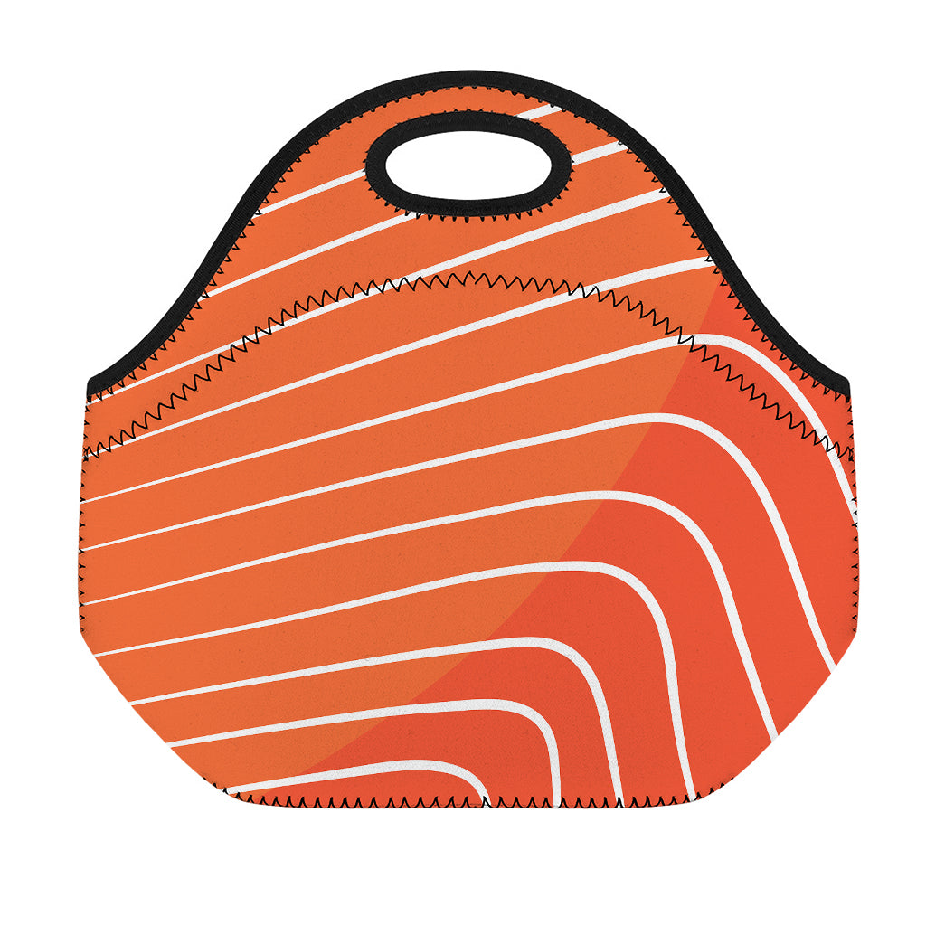 Salmon Print Neoprene Lunch Bag