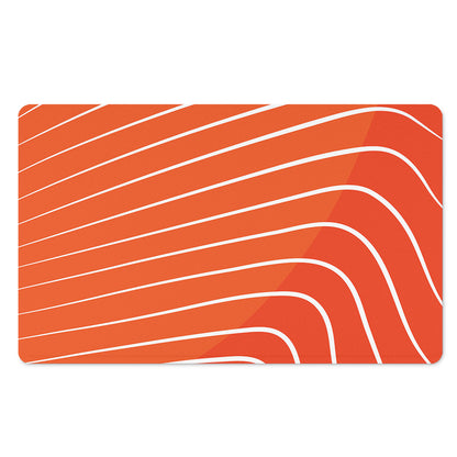 Salmon Print Polyester Doormat